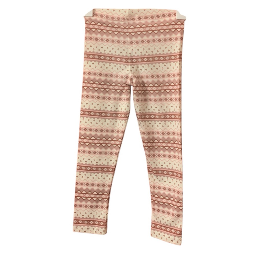 Carter's Cream and Pink Patterned Pajama Bottoms Baby Girl 5T